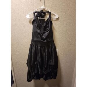 Torrid Black Ruffle Halter Dress Size 14